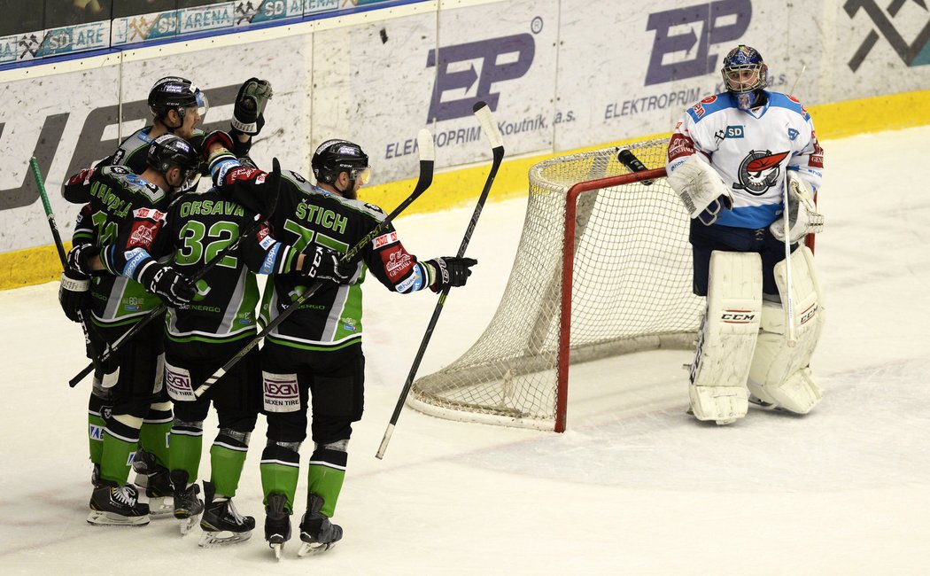 Mladá Boleslav drtila v polovině zápasu Chomutov rozdílem 7:1