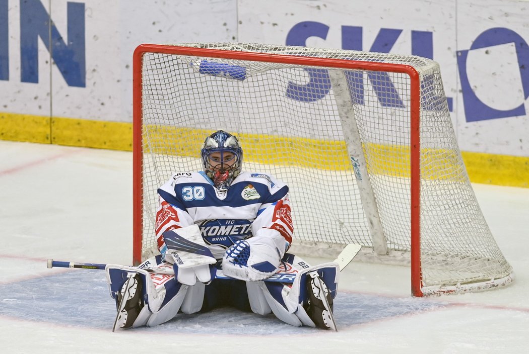 Smutný gólman Komety Matej Tomek