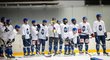 Kladenští hokejisté se chystají na start nové extraligové sezony na zimáku ve Slaném