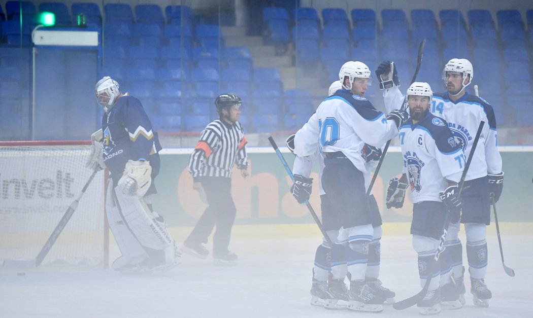 Plzeň deklasovala Kladno osmi góly.