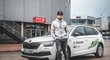 Michal Birner převzal vůz Škoda k měsíčnímu užívání jako nejproduktivnější hráč extraligy za leden