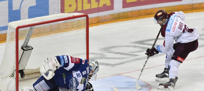 Dominik Uher vstřelil proti Kometě rozhodující gól