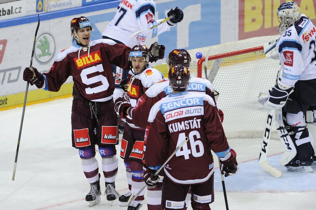 Sparta v první třetině Liberec gólově přehrála