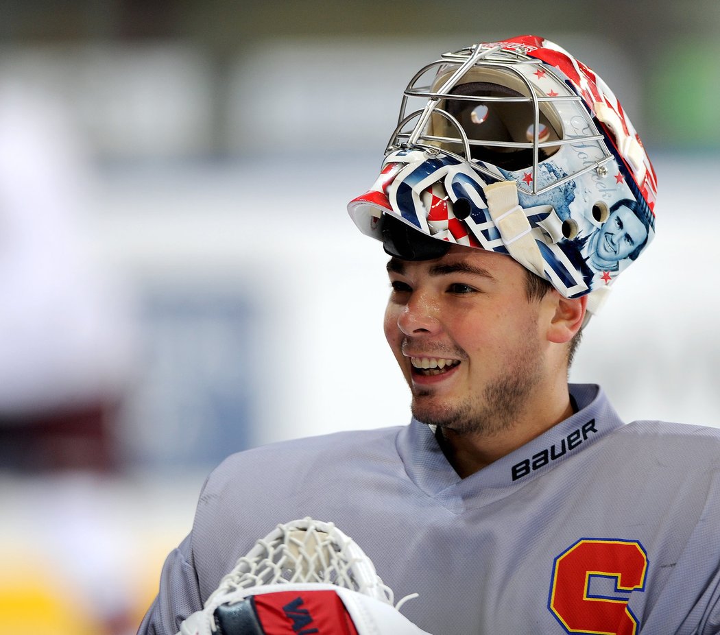 Michal Neuvirth si po příletu do Česka na tréninku dal pořádně zabrat