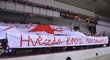 Choreo fanoušků Slavie po prohraném derby