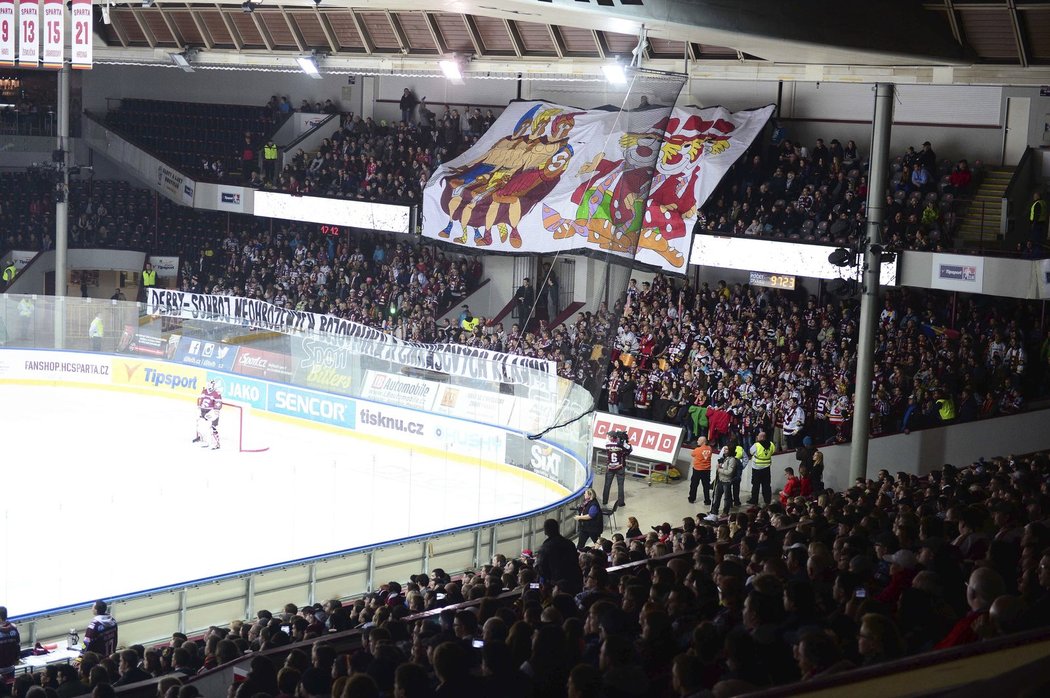 Sparťané si na derby připravili choreo proti Slavii