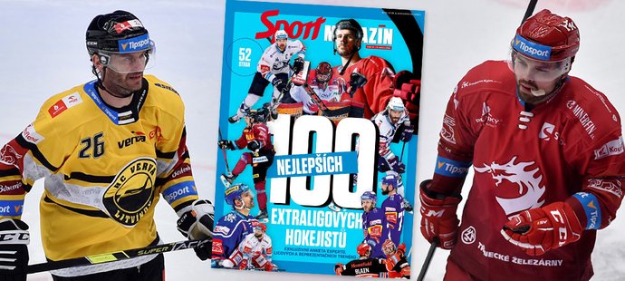 Kdo je na 100. až 75. místě TOP 100 hokejistů extraligy?