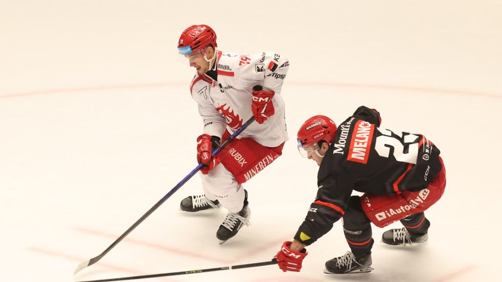 Souboj o puk v duelu Třince s Hradcem