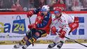 Pardubický Ondřej Mikliš a třinecký Petr Sikora