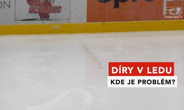 Olomouc, Pardubice i Třebíč. Díry v ledu ohrožují hokejové play off