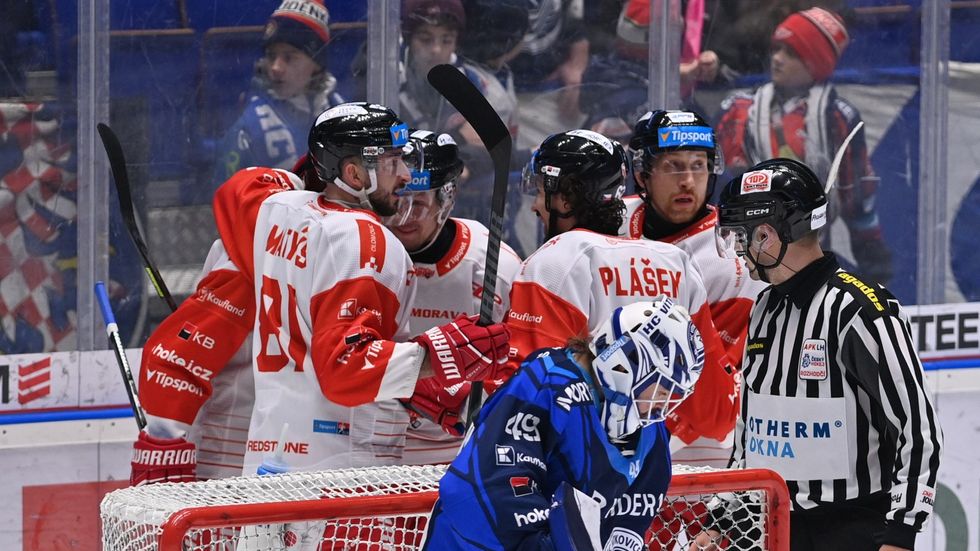 Radost hokejistů Olomouce