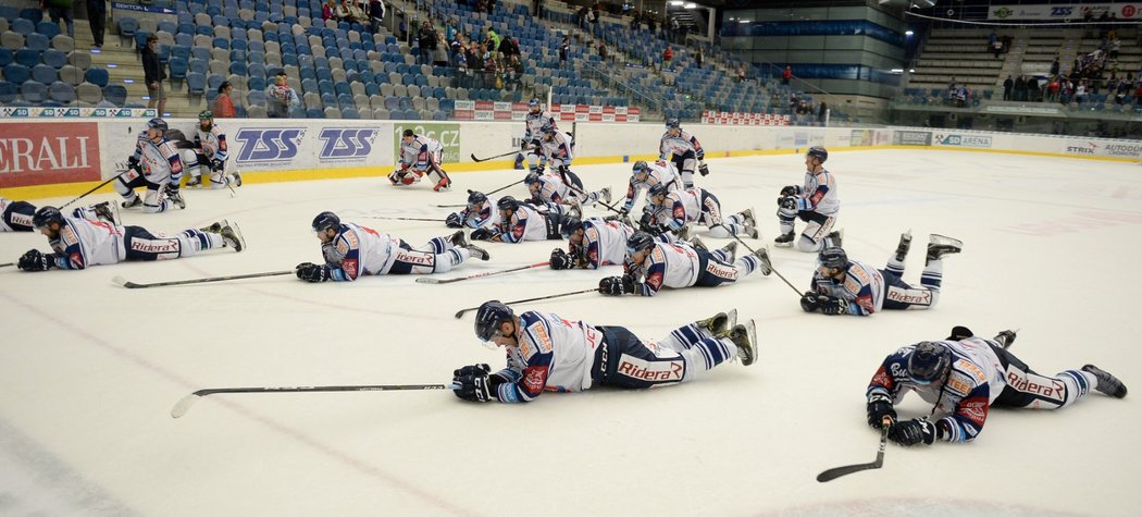 Vítkovičtí hokejisté si oslavu s fanoušky náležitě užili