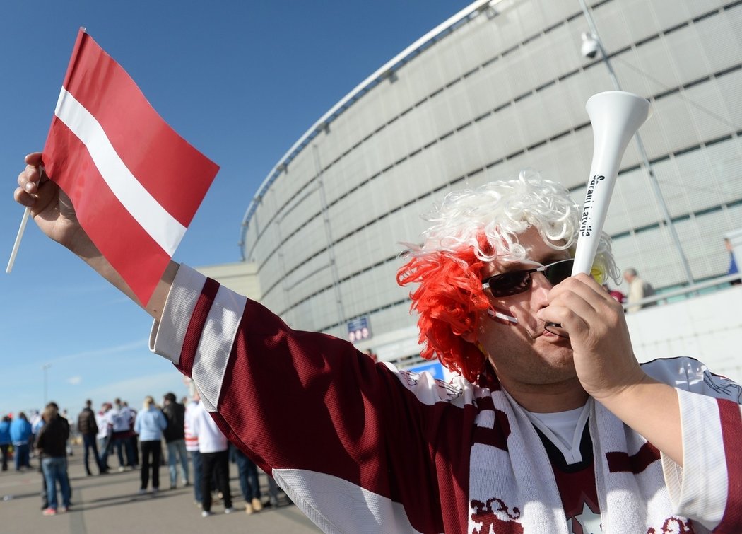 Lotyští fanoušsi jsou na každém šampionátu velice hluční