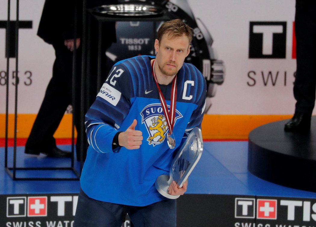Kapitán finských hokejistů Marko Anttila