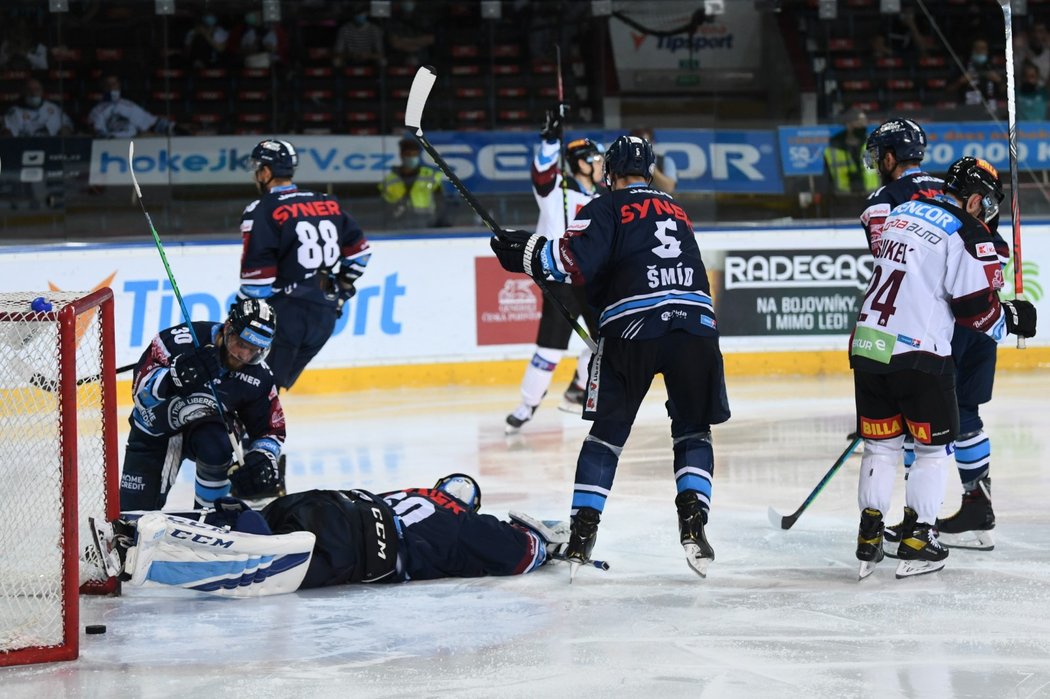 Moment po vstřelené brance Pražanů, Sparta remizovala s Libercem 2:2