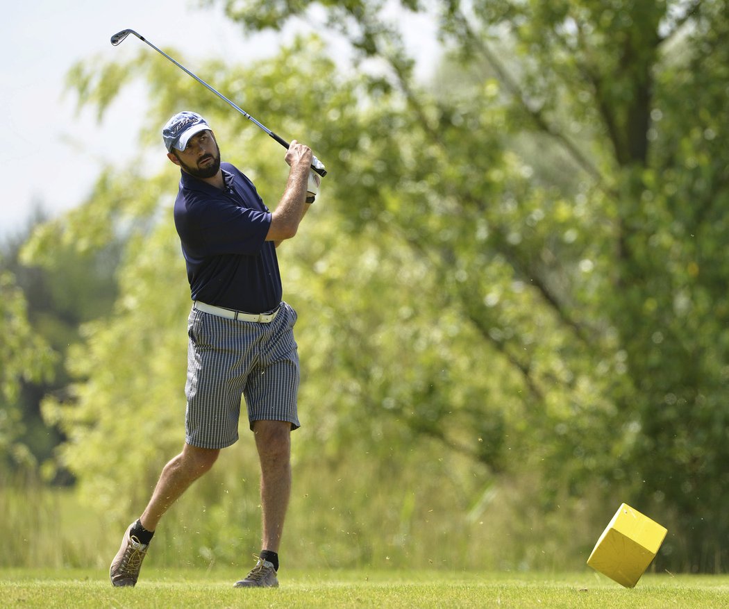 Roman Čechmánek si užíval krásného prostředí golfového turnaje