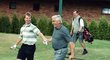 Petr Svoboda, kamarád a zlatý svěřenec z Nagana, na golfu s Ivanem Hlinkou v srpnu 1998