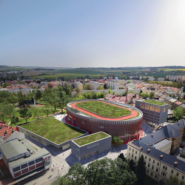 Vizualizace podoby nové jihlavské multifunkční arény, která bude stát miliardu korun Vizualizace podoby nové jihlavské multifunkční arény, která bude stát miliardu korun