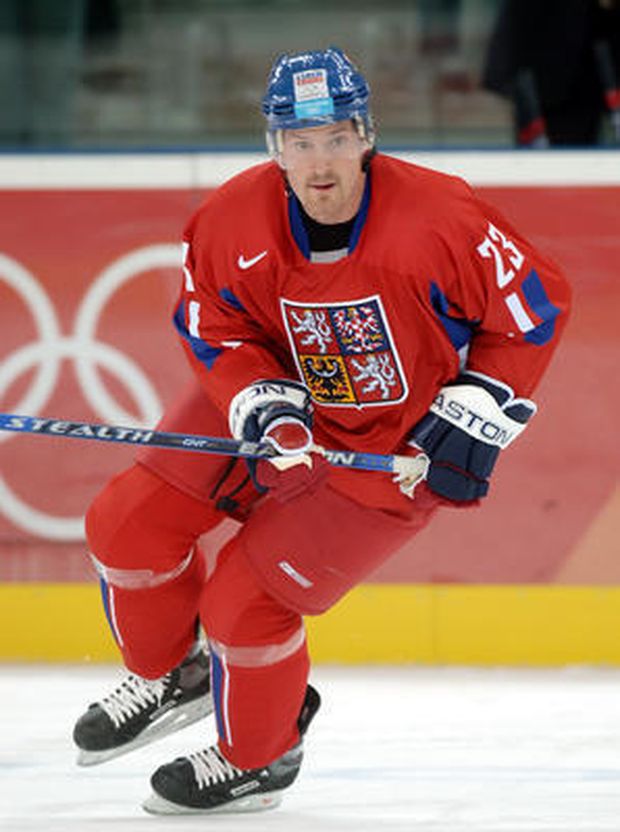 Milan Hejduk v dresu národního týmu. Milan Hejduk v dresu národního týmu.