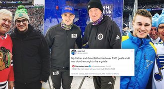 Potomek legend NHL pobavil zámoří: Mají přes 1300 gólů a já blbec chytal