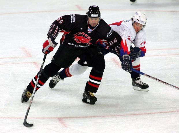 Jaromír Jágr v dresu Avandgardu Omsk Jaromír Jágr v dresu Avandgardu Omsk