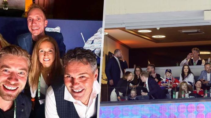 Na zápas Česka s Rakouskem dorazila i řada celebrit.