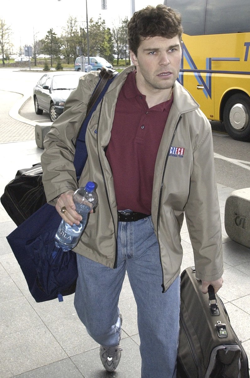 Jaromír Jágr na srazu reprezentace v roce 2002