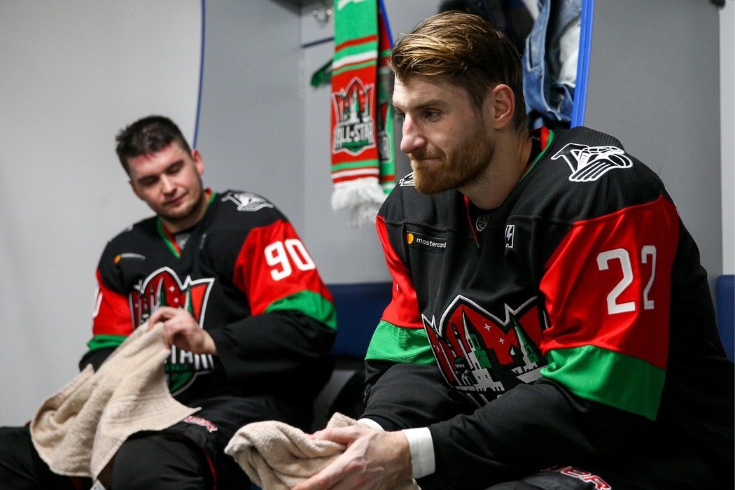 Jakub Nakládal během All Star Game KHL v roce 2019