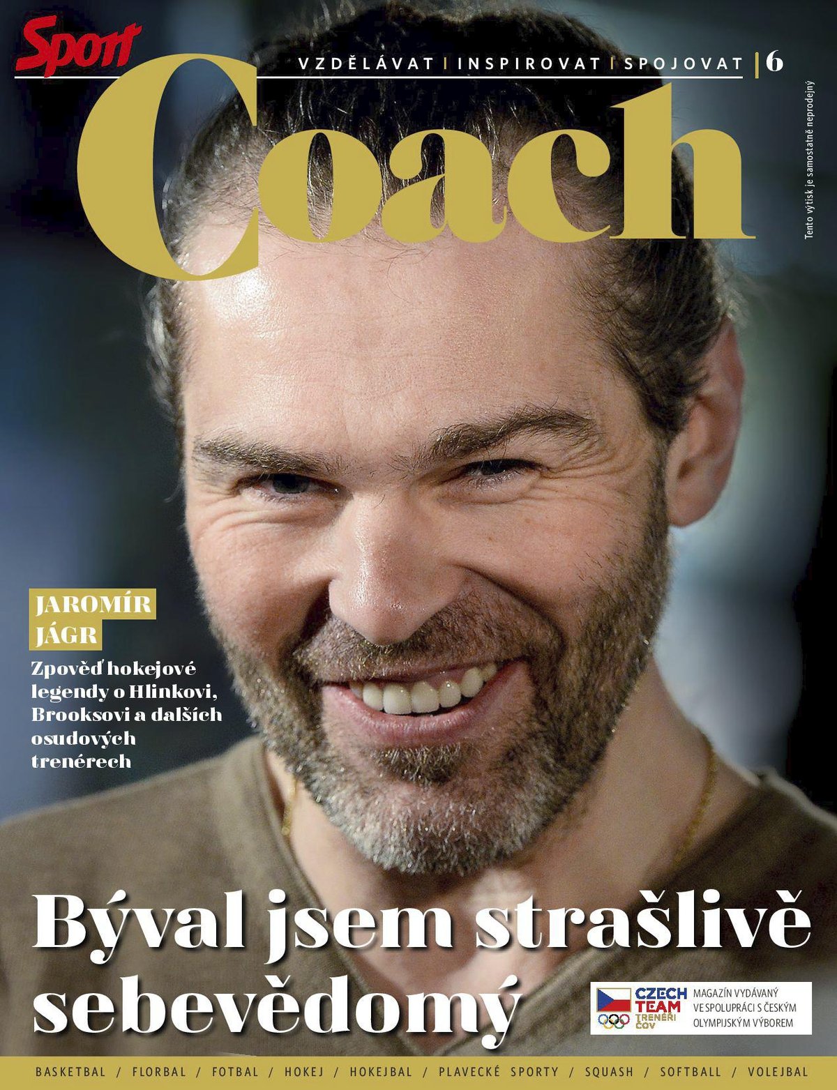 Jaromír Jágr v magazínu Coach.