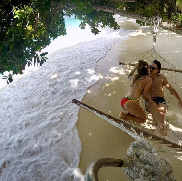 Krásný pár Orviská - Janus si užíval exotické dovolené na Seychelách