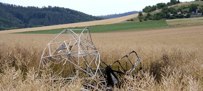 Pilot neměl šanci přežít