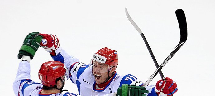 Ruští hokejisté mohou slavit postup do semifinále
