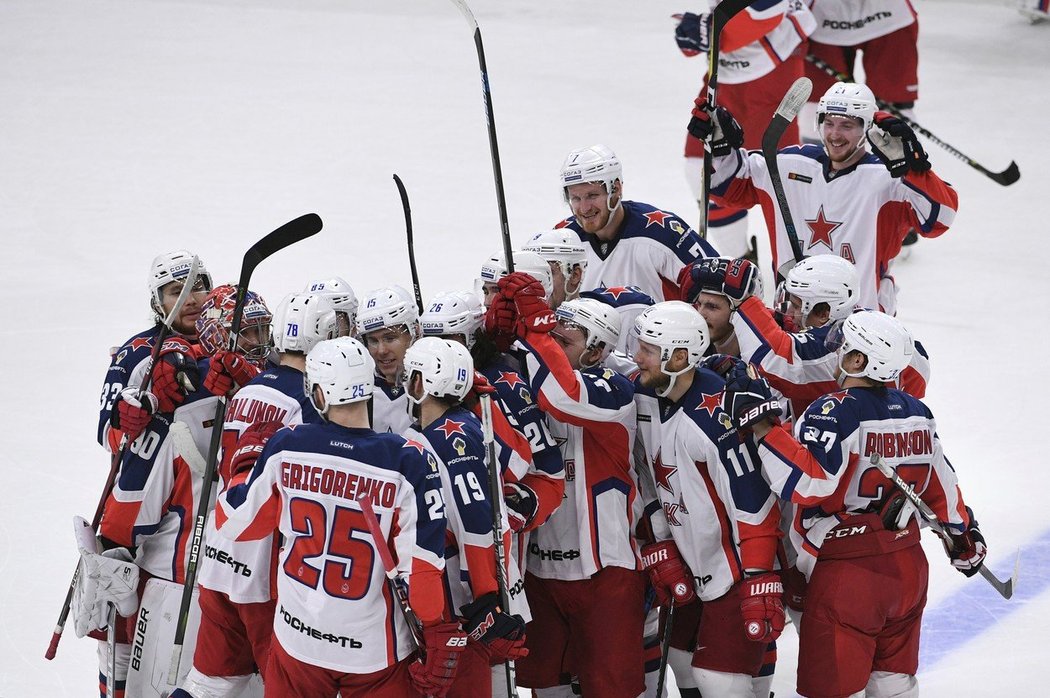 Hokejisté CSKA Moskva deklasovali Slovan Bratislava 9:0, zápas se hrál v rámci KHL World Games ve Vídni