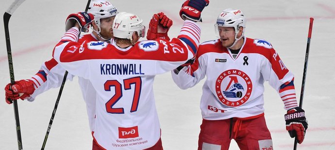 Jaroslavl vyrovnala sérii s hokejisty CSKA, Nakládal má další bod