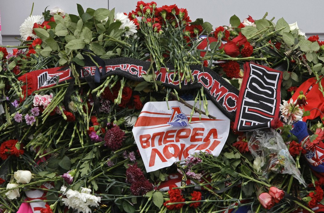 Obyvatelé Jaroslavle uctili oběti tragické nehody, při které zemřel celý tým Lokomotivu Jaroslavl