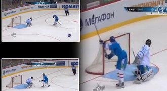 To je finta! Lehterä v Utkání hvězd KHL famózně překonal gólmana