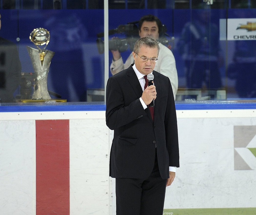 Prezident KHL Alexandr Medvěděv