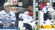 Komický pád předvedl ve středečním zápase KHL útočník Talgat Žailauov z Astany
