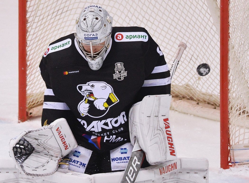 Pavel Francouz vychytal Čeljabinsku postup do semifinále play off KHL