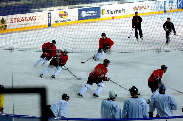 Trénink hokejistů HC Lev Trénink hokejistů HC Lev