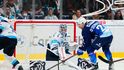 Kanadský útočník Brendan O'Donnell si po čtyřech zápasech připsal první branku v dresu Komety Brno