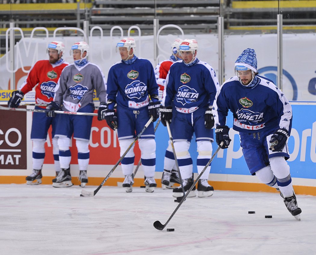 Hokejisté Komety se chystají na nedělní duel