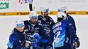 Hráči HC Kometa Brno se radují s branky