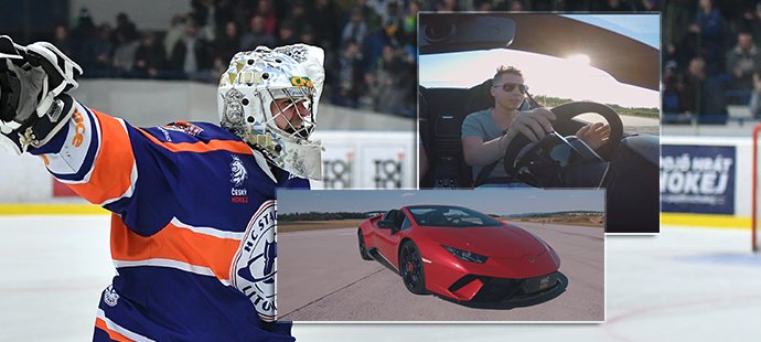 Hokejový brankář Tomáš Král se vozí v Lamborghini za 8 milionů