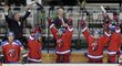 Hokejisté Lva Praha slaví postup do finále KHL
