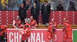 Zklamaní hokejisté Mountfieldu po prohře ve finále Ligy mistrů