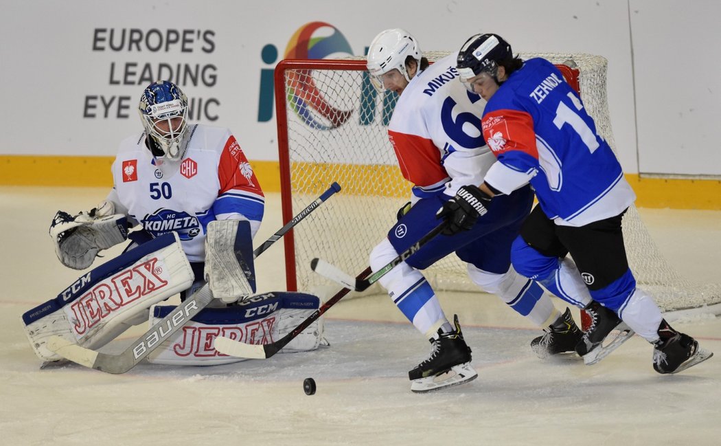 Hokejisté Komety Brno nestačili v Lize mistrů na Zug