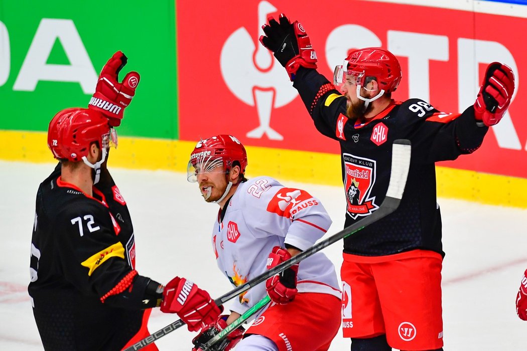 Hradec oslavil vítězství nad Grenoblem v hokejové Lize mistrů