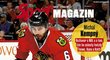 Obránce Chicaga Black Hawks Michal Kempný na obálce Sport Magazínu