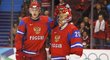 Jevgenij Malkin (vlevo) bude jednou z největších hvězd hokejového mistrovství světa
